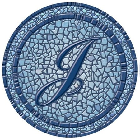 Lamatek Lamatek 67B00-0044J 29 in. dia. Monogram Mosaic Poolsaic Mat- J 67B00-0044J